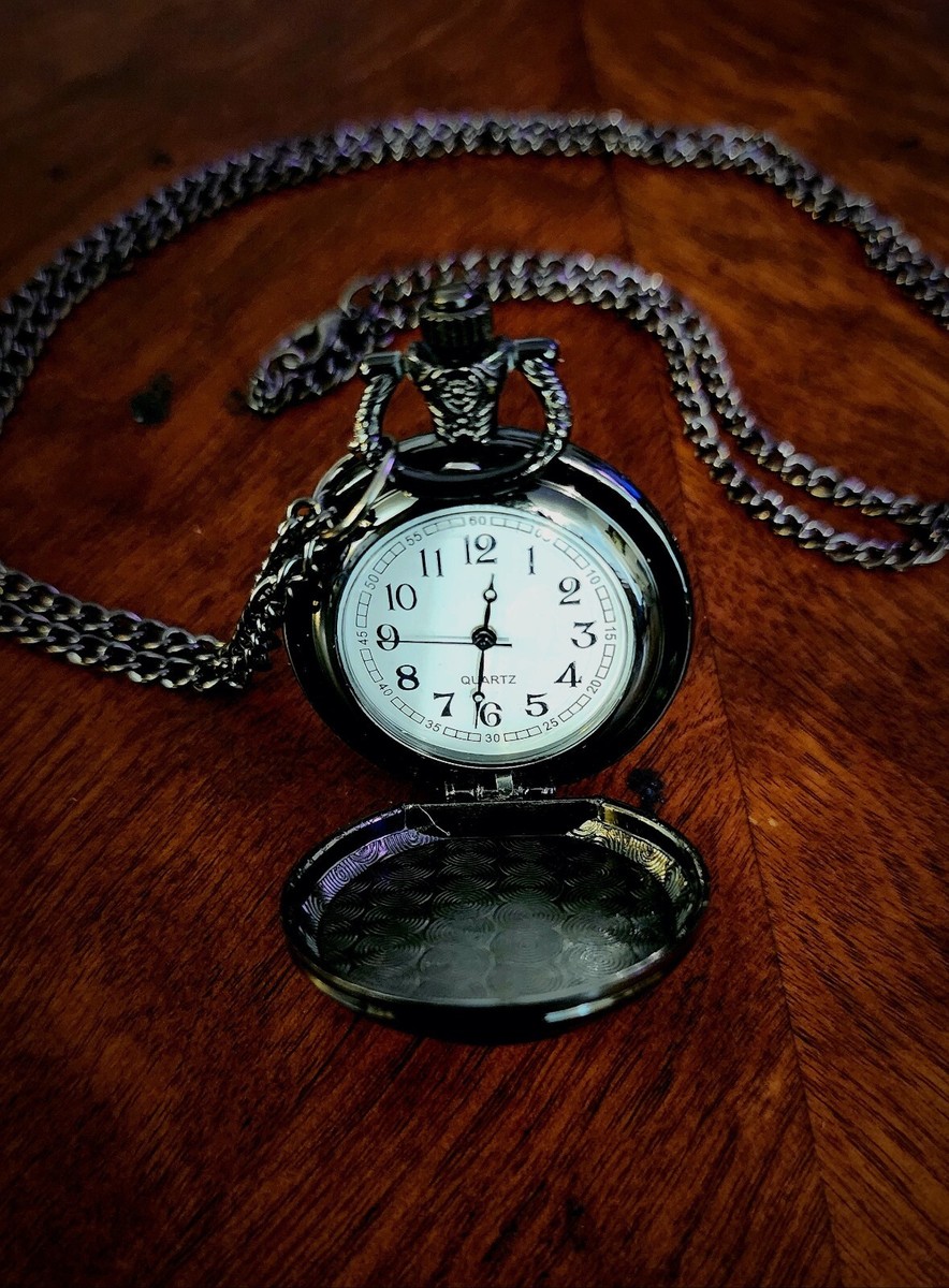 Route 66 Mother Road Motorcycle Black Pocket Watch | eBay display picture 3