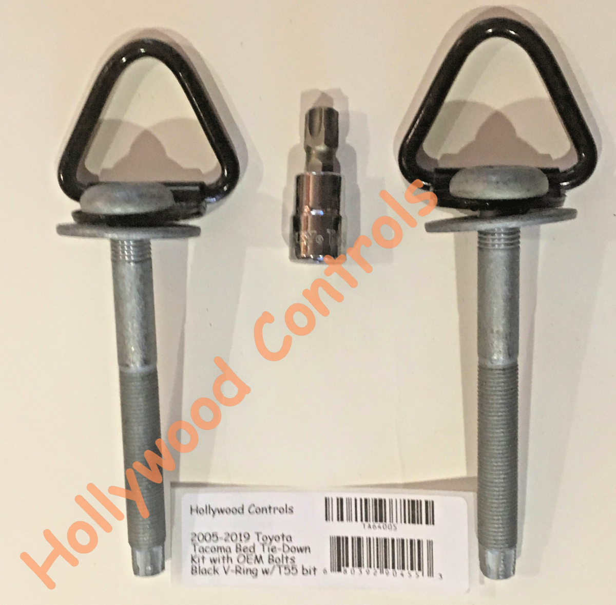 TA64005 Tacoma NO-RATTLE V-Ring Bed Tie Downs Painless NoDrill w