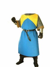 Medieval Viking Blue-Yellow Color Armor Viking Theater Tunic Costume Reenactmen