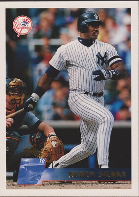 1996 Topps Ruben Sierra #290 New York Yankees Baseball Card