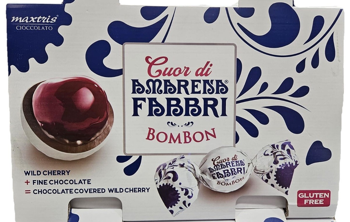 Cuor Di Amarena Fabbri Bombon Chocolate Covered Wild Cherry 1 Lb