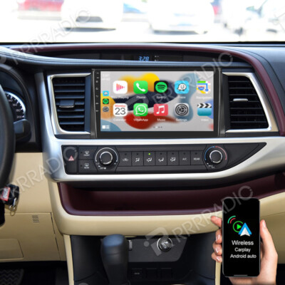For Toyota Highlander 2014-2019 10''Android 15 Car Stereo Radio GPS Navi CarPlay
