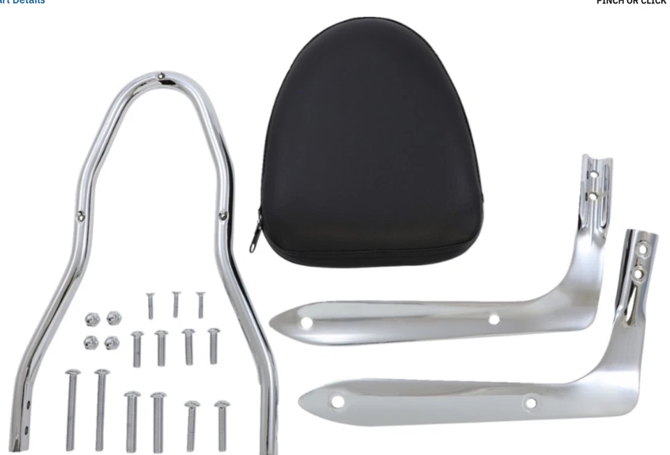 Show Chrome - 55-320 - Sissy Bar Kit - Image 2 of 4
