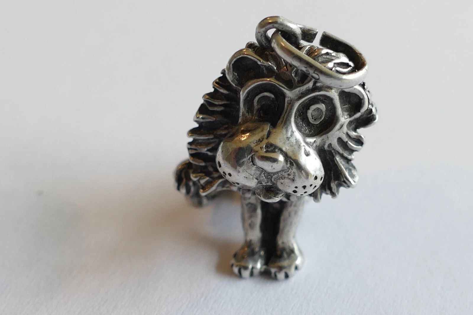 LOEWE Bracciale mendicante ciondolo segno zodiacale leone argento 835 charm bracelet pendant