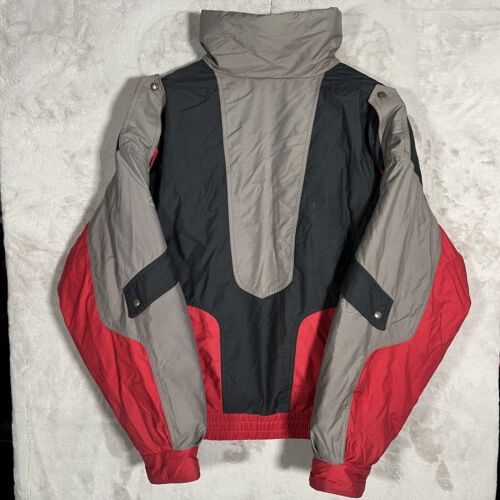 Bogner Down Jacket Men’s Size 42 Gray Black Red - Picture 2 of 10