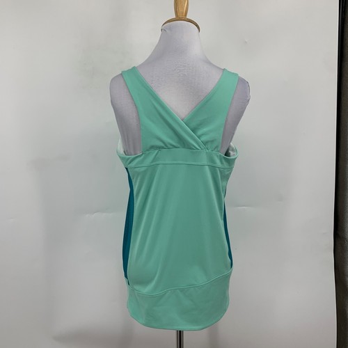 Salomon Tank Top Womens L Large Aruba Teal Whisker Mesh Panel Athletic Shirt - Picture 7 of 16