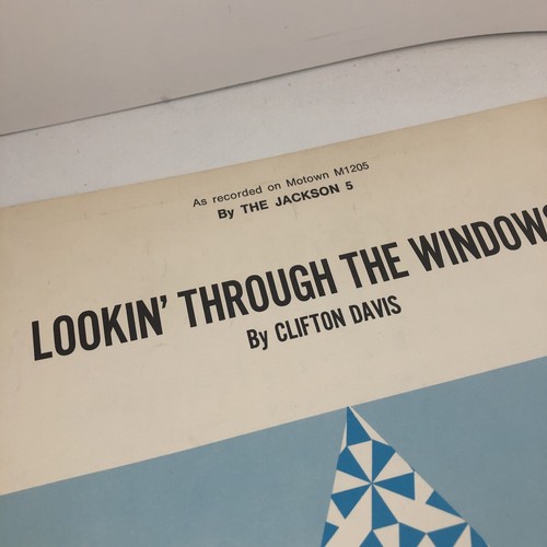 Rare JACKSON FIVE sheet music LOOKING THROUGH THE WINDOWS 1971 Clifton Davis - Picture 2 of 5