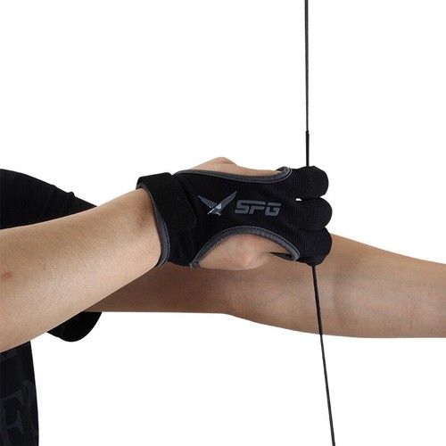 Archery Three-finger Finger Thickened Gloves Fingertip Recurve Bow String Gloves - Picture 10 of 14