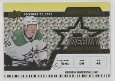 2022-23 Credentials Debut Ticket Access Horizontal Yellow Fredrik Olofsson 18c6