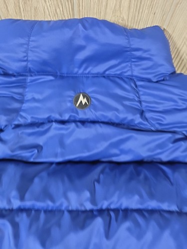 Marmot Puffer Vest Mens XXL Blue 800 Down Fill Full Zip Winter Outdoor Hiking - Picture 7 of 9
