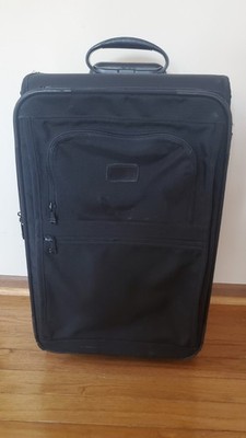 TUMI USA Black Ballistic Nylon 22'' 2-Wheeled Carry On Travel Luggage #2243D3