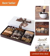 Elegant Gift Box of 12 Kosher Chocolate Biscotti - Perfect for Any Celebration