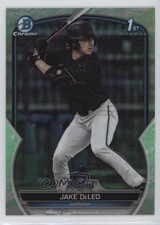 2023 Bowman Draft Chrome Lunar Glow Refractor Jake Deleo #BDC-158 0e3u