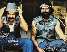 Tommy Chong Cheech Marin Signed 11x14 Photo Up in Smoke Autograph Beckett COA