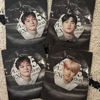 EXO Button Pins: Baekhyun, Suho, Chen  Enamel Badges, Used (Baekhyun back