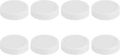 White Mason Jar Lids - 8PCS Plastic Mason Lids Regular Mouth, Leak Proof Canning