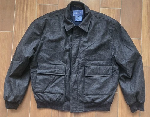 Faconnable Wool & Cashmere Bomber Jacket Loro Piana Storm System Fabric Men's L - product listing photo