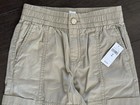 NWT GAP Kids Olive Green & Tan Cargo Pants Size 8 Utility Casual Elastic Waist — photo 4