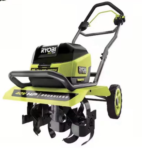 RYOBI 40V Tiller USED 16in Cordless Brushless Front Tine Tiller (Tool Only)