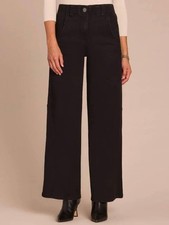 Democracy Women's Skyrise Wide Leg Jeans Washed Black
