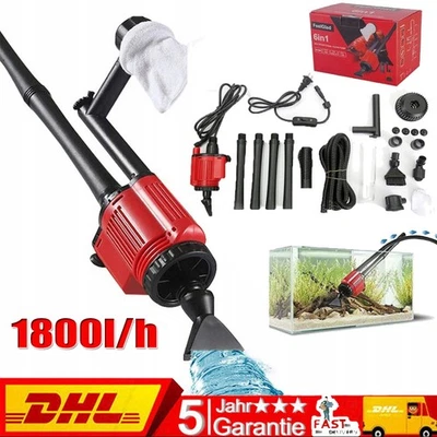 MARKENLOS Elektrisch Aquarium Mulmsauger Bodenreiniger Sand Kies Schlammsauger Staubsauger