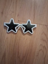 White Plastic Child Size Star Sunglasses for Kids