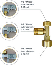 Universal Bidet T Adapter for Any Brand Bidet Hose All-In-One Solution Fit Inlet