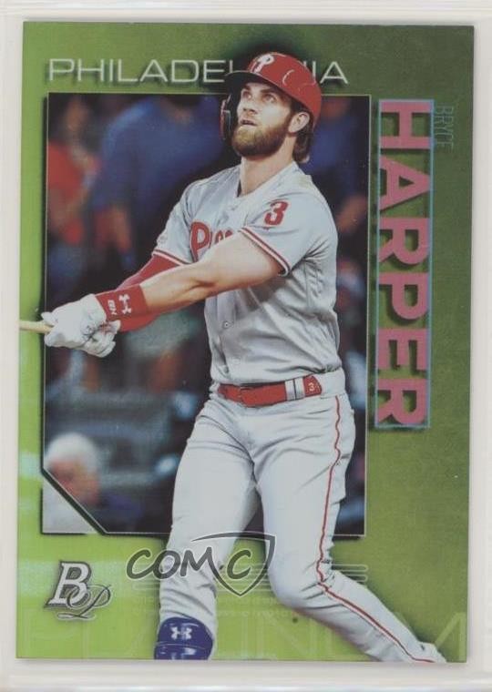 2020 Bowman Platinum Wal-Mart Chartreuse Bryce Harper #13 0hd6