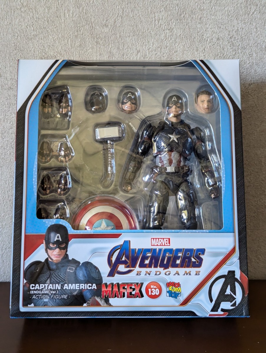 MARVEL キャプテン・アメリカ MAFEX No. 130 MAFEX No.130 CAPTAIN AMERICA (ENDGAME Ver.) (完成品