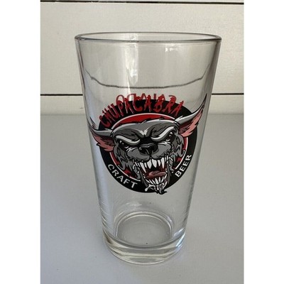 Chupacabra Craft Beer Pint Glass Red And Black Salado TX Brewery