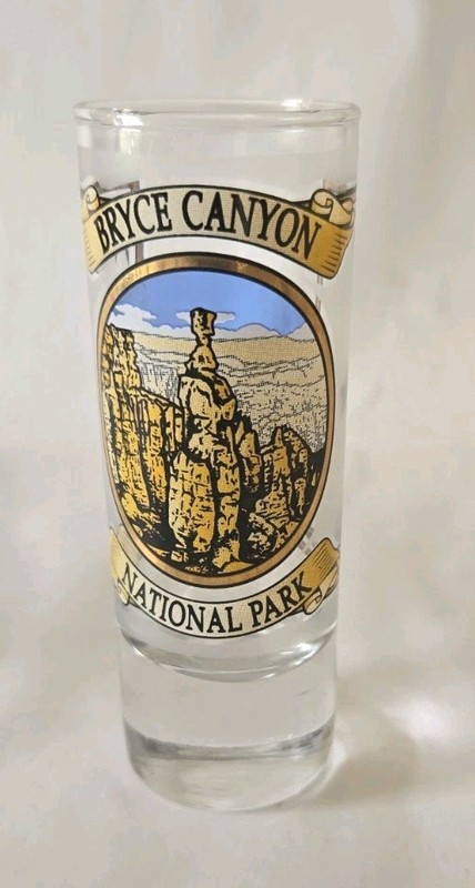 Three Shot Glasses National Parks - Yellowstone and 2 from Bryce Canyon