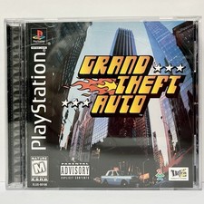 Grand Theft Auto Sony PlayStation One, PS1 (1998) Black Label, Tested