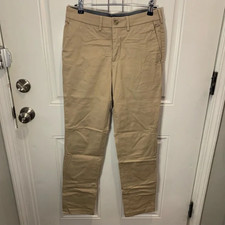 Express Hyper Stretch Slim Tan Chinos Cotton Blend Size 29 x 32