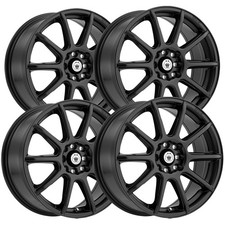 Set Of 4 Konig Control 16x7 4x1004x4.5 40mm Matte Black Wheels Rims