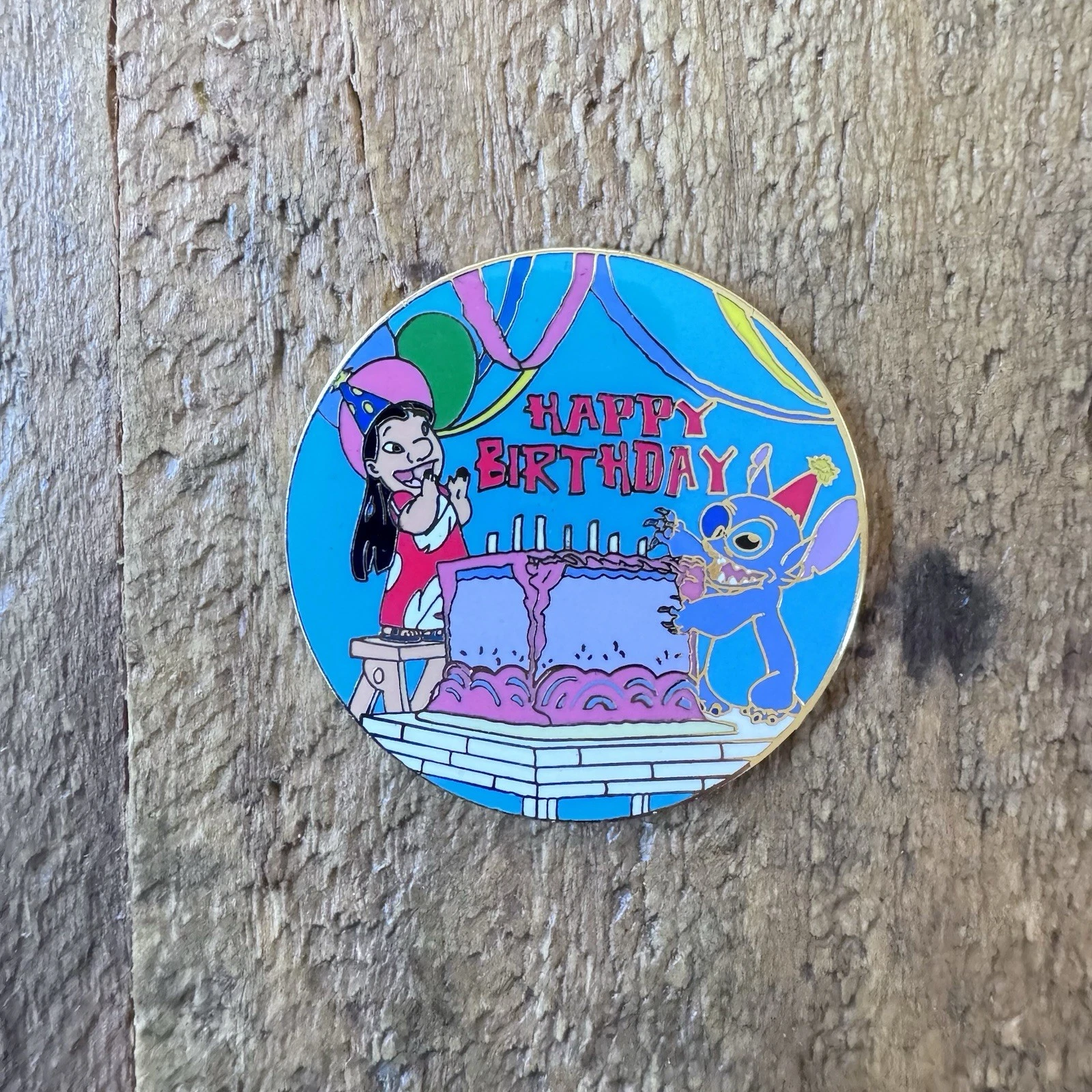 Disney Pin - Happy Birthday Cake - Lilo & Stitch - 2004 - PP 26353