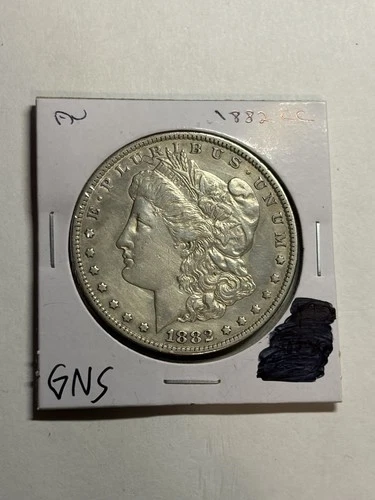 1882-CC Morgan Silver Dollar AU+/UNC Detail Better Date CC