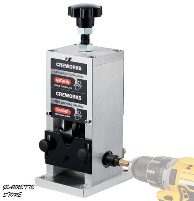 CREWORKS Manual Wire Stripper Machine 0.06 1'' Drill Powered Tool