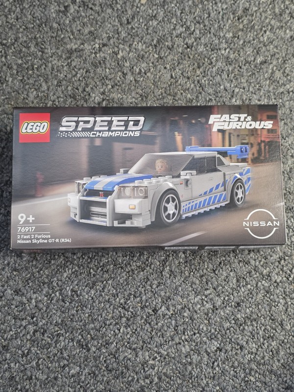 LEGO 76917 Speed Champions 2 Fast 2 Furious Nissan Skyline GTR R34 Building Kit
