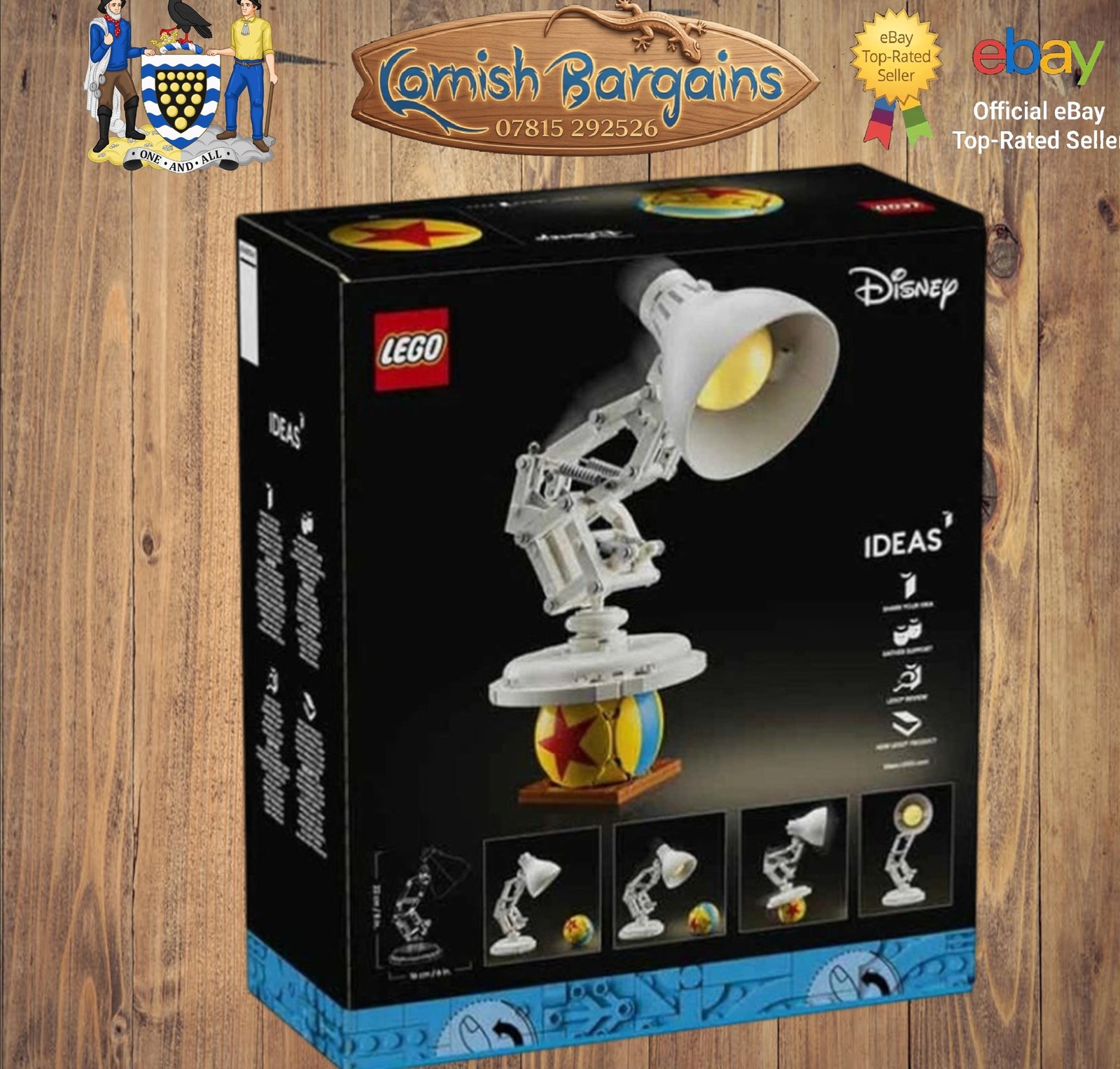 LEGO Ideas Disney Pixar Luxo Jr. Building Set 21357 | Brand New Sealed