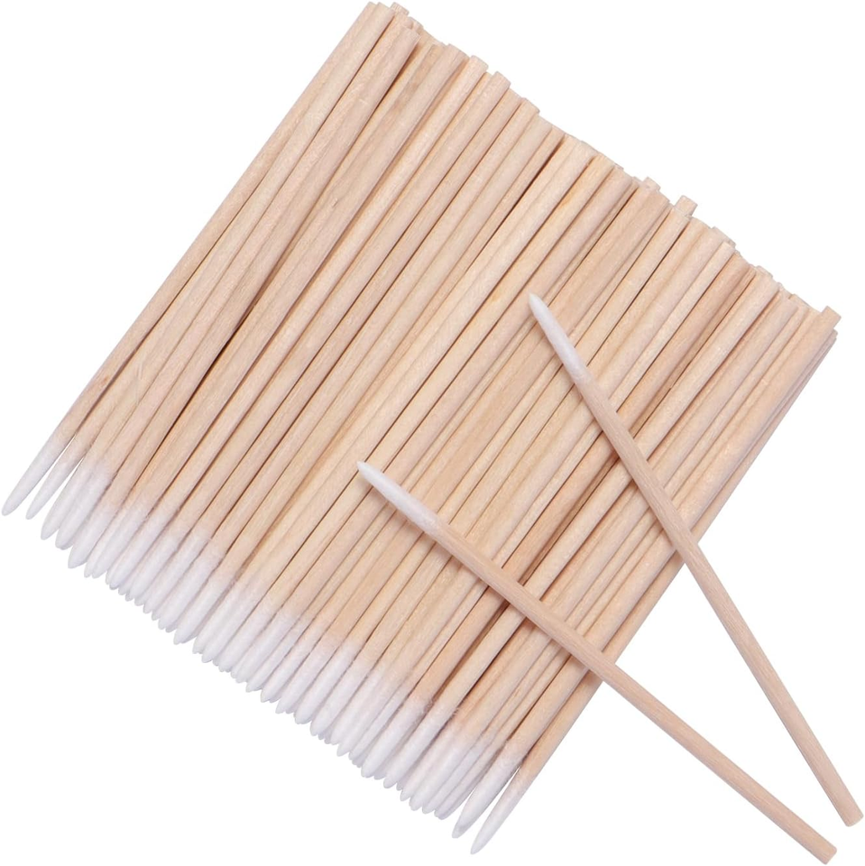 1200Pcs Nails Wood Cotton Swab Cleaning 7Cm Microbrush Eyelash Sticks ...