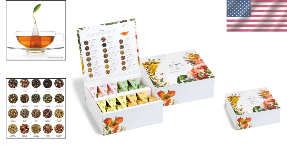 Amostrador de chá verde orgânico 40 infusores de pirâmide conjunto de presente - Imagem 2 de 4