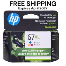 HP 67XL High Yield Tri-Color Original OEM Ink Cartridge 3YM58AN Exp 4/2027