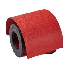 Universal Steel Air Filter Heat Shield Cover Burning Air Intake Filter Red