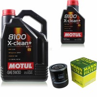 Inspektionspaket 6L Motul 8100 X-Clean+ 5W-30 FüR Audi Cabriolet 2.6 2.8 A6 2.4
