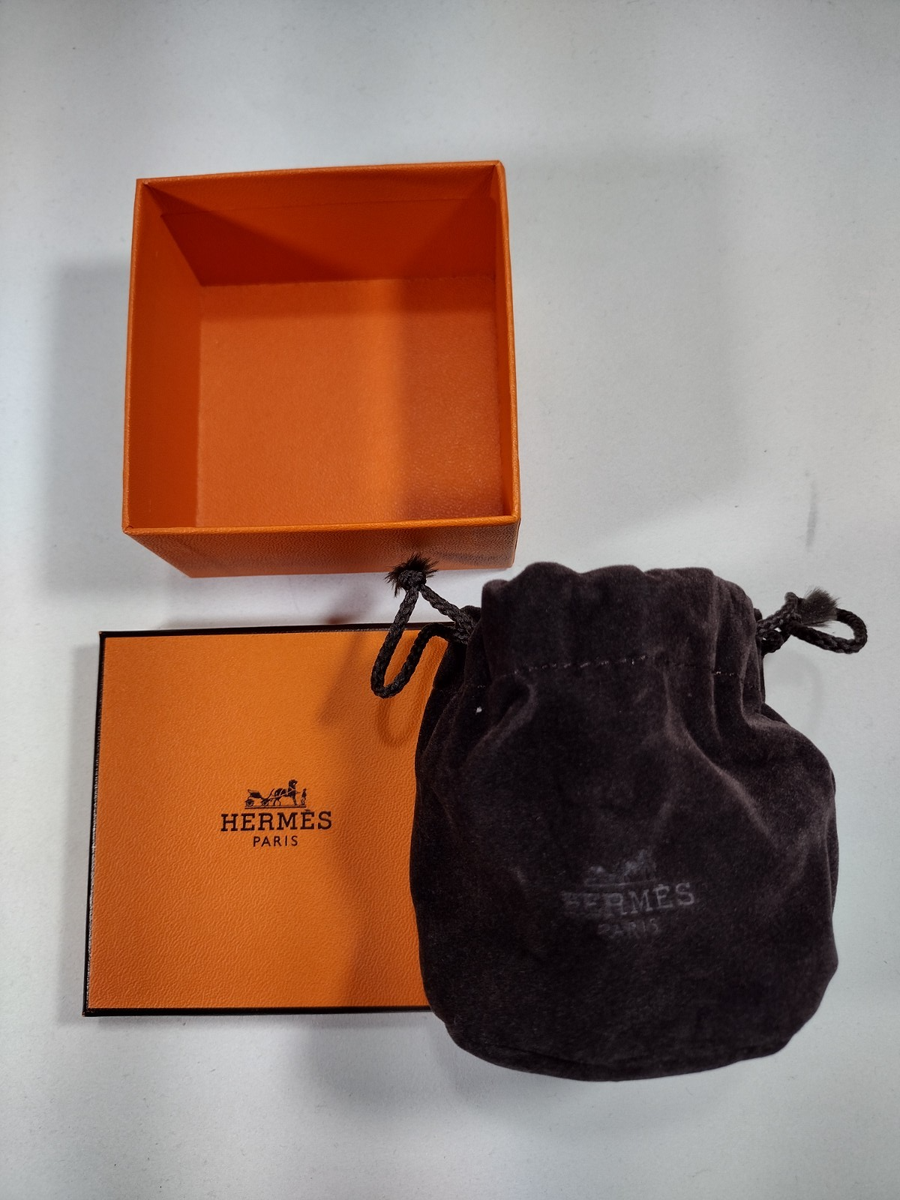 HERMES Bangle/Bracelet Empty Logo Pouch and Box (597) 3.25 x 3.25