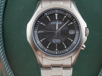 Citizen Attesa Eco-Drive radio wave H110-T010156 watch never worn