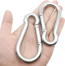 Spring Snap Hook Carabiner, 304 Stainless Steel Snap Hook Heavy Duty Carabiner C