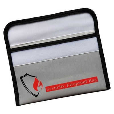 Fireproof Document Bag 2000°F 5x8in Safe Pouch Fireproof Heat Insulated Bag