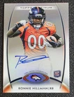 A 2012 Topps Platinum Ronnie Hillman Auto Rookie Card Broncos