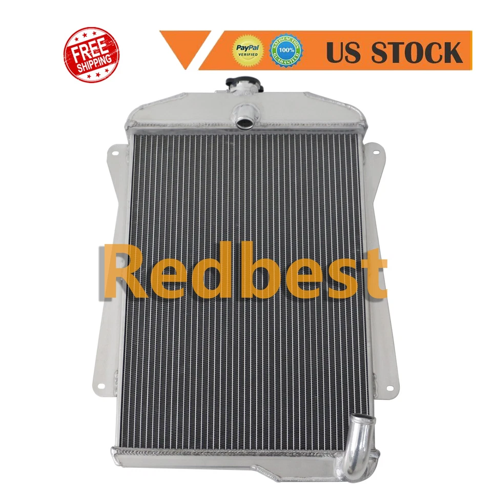 Radiador de aluminio de 3 filas apto para Chevrolet Special Deluxe/Master 85 1940 1941 3,5 L L L6 Foto 4 de 4